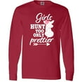 thumbnail image 3 of Inktastic Hunting Girls Hunt Too Only Prettier with Doe and Arrow Long Sleeve T-Shirt, 3 of 5