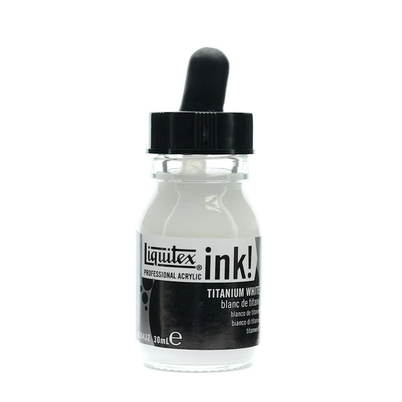 Professional Acrylic Inks titanium white, 432, 30 ml (pack of 3)