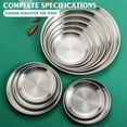 thumbnail image 6 of 1 Pcs Stainless Steel Pizza Pan,Pizza Pan For Oven,Stainless Steel Round Pizza Tray Baking Pans,Pizza Baking Sheet,Pizzas Plate Serving Tray For Cookie Meat, Oven,Round Pizza Plate,Silver, 6 of 8