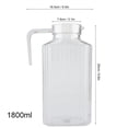 thumbnail image 1 of Small Plastic Pitcher With Lid Acrylic Juices Pitcher, Transparent Water Pitcher Juices Jugs Broken  Beverage Jugs, For Storing Water Milk Juices Tea Lemonade, With Lid And Handle, 1 of 8