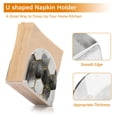 thumbnail image 5 of Yayeee Napkin Holder for Table Kitchen Paper Tissue Organization, Grey Hexagons, 5 of 8