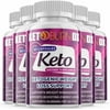 (5 Pack) Keto Burn DX - Supplement for Weight Loss - Energy & Focus Boosting Dietary Supplements for Weight Management & Metabolism - Advanced Fat Burn Raspberry Ketones Pills - 300 Capsules