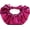 Hot Pink, variant on Women's Metallic Ruched Handbag Leather Clutch Purse Dumpling Pouch Bag