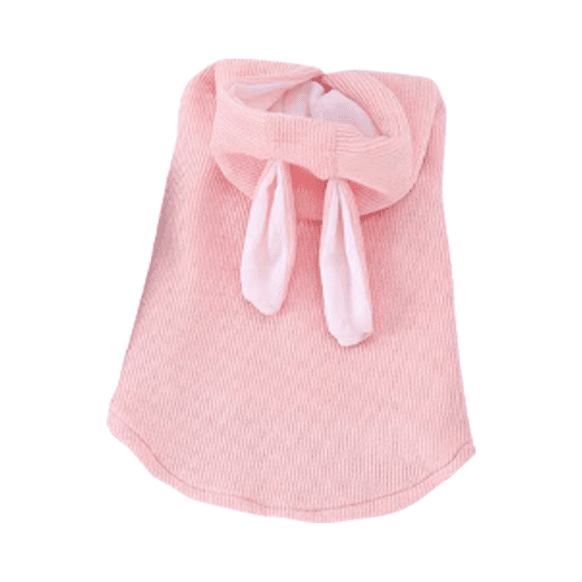 Sudadera con capucha para mascotas FloreceBien, traje de conejo y gato con orejas de conejo, linda sudadera de punto para cachorros de primavera y otoño