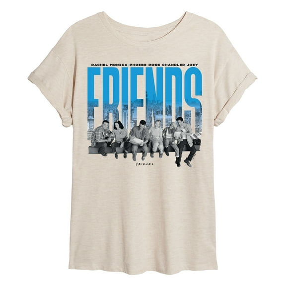 Friends - 90S Photo - Women's Oversized Graphic T-Shirt