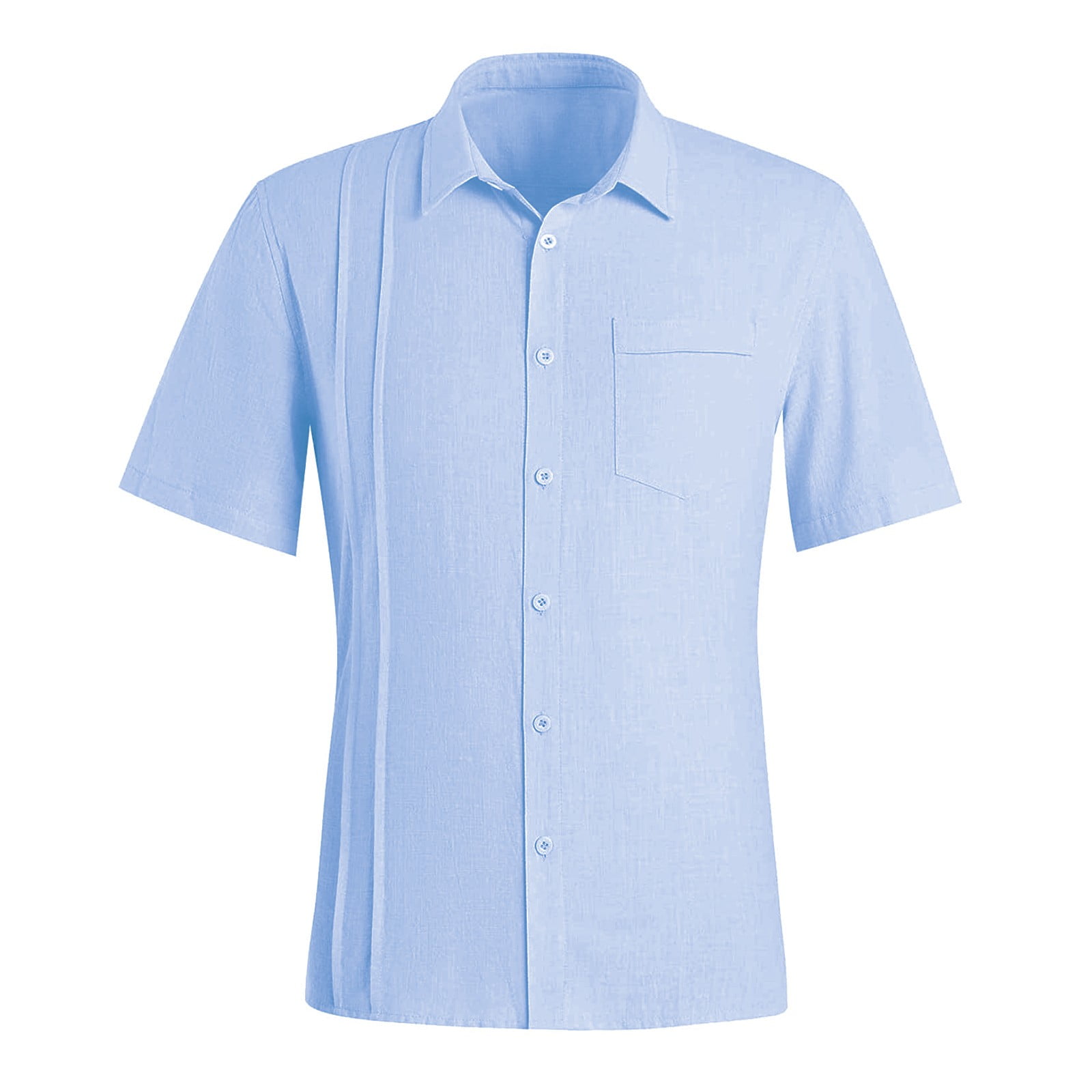 Mens Linen Shirt Regular-Fit Hipster 