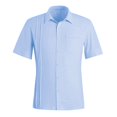 thumbnail image 3 of Camisas Para Hombre Manga Larga Camisas de blusa para Man Pocket Street Casual Loose Tops (Blue, M), 3 of 6
