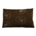 thumbnail image 1 of Ahgly Company Patterned Outdoor Rectangular Saddle Brown Lumbar Throw Pillow, 13 inch by 19 inch, 1 of 5