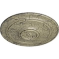 thumbnail image 3 of 40 1/4"OD x 3 1/8"P Small Classic Ceiling Medallion (Fits Canopies up to 10"), Hand-Painted Castle Stone Crackle, 3 of 6