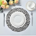 thumbnail image 5 of GZHJMY Leopard Print Round Placemats 15.4in, Washable Heat Resistant Table Mats for Dining Tables Kitchen Wedding Party Decoration Plate Mats Set of 4 Table Mat, 5 of 7