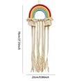 thumbnail image 3 of Organizador de Moños para el Cabello de Macramé Multicolor con Borlas de Encaje, Almacenamiento Colgante de Pared para Accesorios Capilares para Habitación de Niñas o Cuarto Infantil, 70 cm de alto, 3 of 8