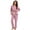 Dusty Rose, variant on EA'S SECRET Womens 100% Cotton Pajama Sets Long Sleeve Sleepwear Soft Button Down Loungewear Nightwear Pjs Set with Pocket S-XXL(Dusty Rose,S)