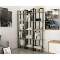 thumbnail image 1 of Decorotika MAL71BCB02 71 in. Alice Industrial Corner Unit Bookcase - Oak & Black, 1 of 1