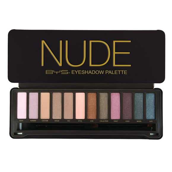 BYS 12 Color Eyeshadow Palette, Nude, 3 Ounce, 1 Count