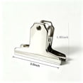 thumbnail image 2 of Stainless Steel Decorative Metal Clip, Sleek Document Receipt Organizer Clip For Office Notebook And Planner Use White, 2 of 5