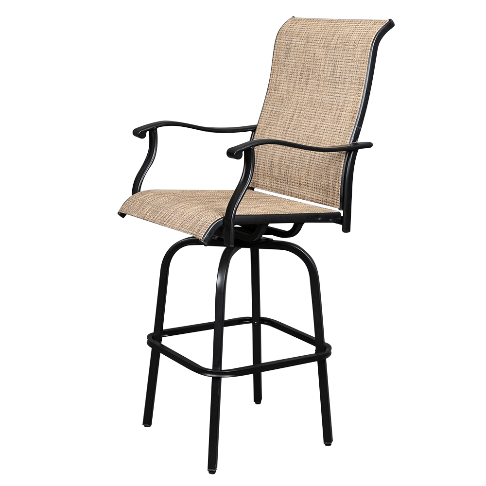 Patio Swivel Chairs Set, 2 Pieces Rotating Chair Patio Furniture Set, Patio Chairs and Table Set for Porch Backyard Deck, Black - image 3 of 11