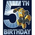 thumbnail image 2 of Boy's Transformers Bumblebee 5th Birthday  Graphic Tee Navy Blue Large, 2 of 4