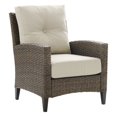 thumbnail image 1 of Crosley Rockport Outdoor Wicker High Back Arm Chair in Oatmeal, 1 of 16