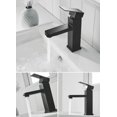 thumbnail image 5 of Grifo de baño de acero inoxidable Grifo cuadrado alto de un solo orificio;, 5 of 5