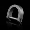 thumbnail image 3 of 3 Sizes High Quality Outdoor Bracelet Buckle Keychain Hook Titanium Alloy Carabiner Shackle Key Ring D Bow Staples Buckles GREY 13MM, 3 of 8