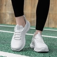 thumbnail image 4 of Rumpra Women Step-In Slip On Walking Sneakers, Hands-Free No-Bend Design, Breathable Knit Lightweight Shoes, Cushioned EVA Non-Slip Outsole for Work & Daily Wear, 4 of 7