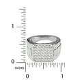thumbnail image 2 of Shaquille O'Neal Men's Simulated Diamond Rhodium Plated Sterling Silver Ring, Size 11, 2 of 4