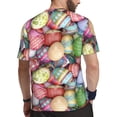 thumbnail image 2 of Wukai Easter Eggs Print Men's Short-Sleeved Mesh T-Shirt,Quick-Dry Short Sleeve Workout T-Shirt-Medium, 2 of 8
