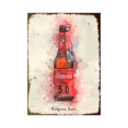 thumbnail image 3 of Letrero de hojalata de cerveza de acuarela, divertido cartel de metal, placa de metal vintage, decoración de pared, bar, pub, club, cueva de hombre, placa decorativa, 3 of 5