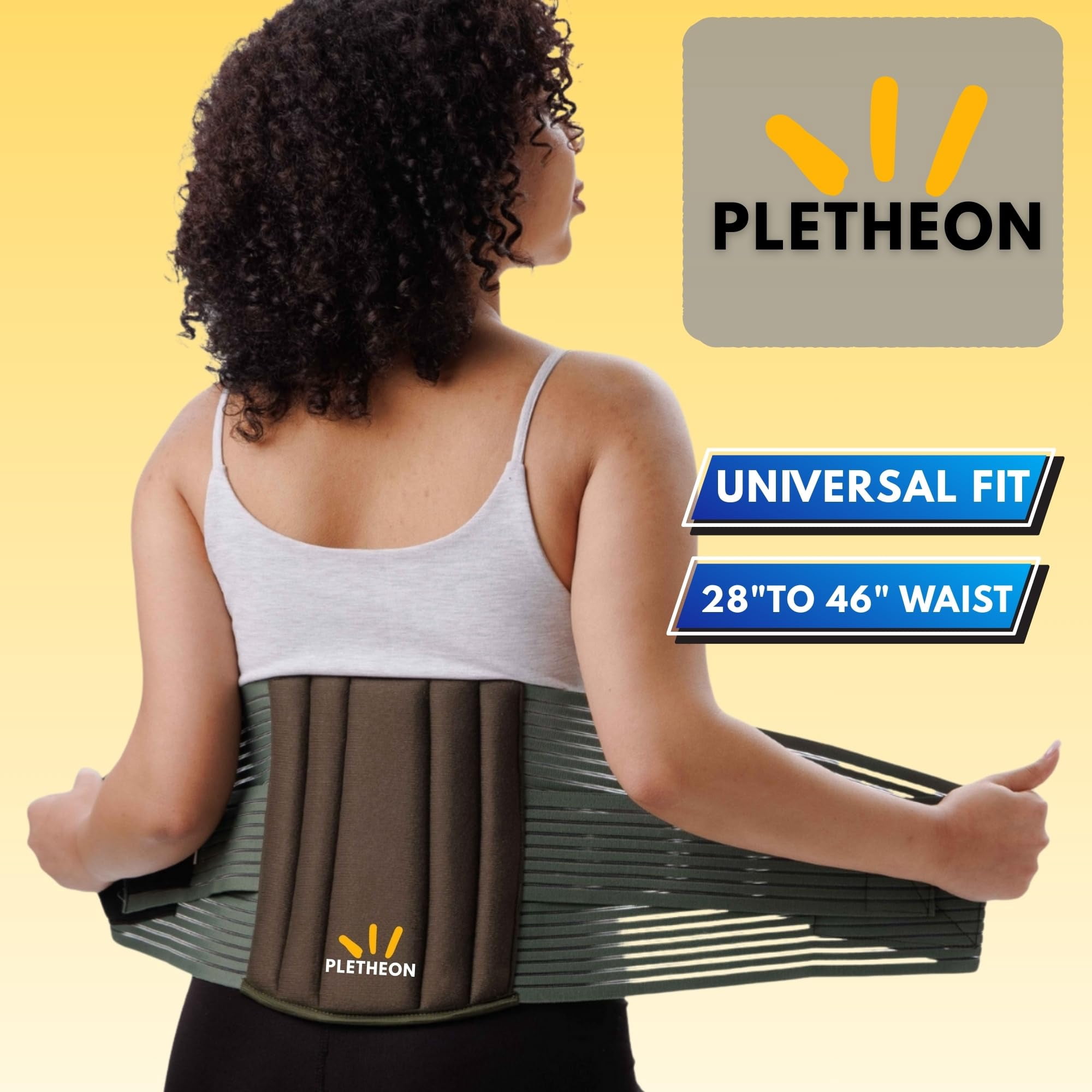 Adjustable Lumbar Support Belt for Lower Back Pain Relief Waist Brace for Men and Women | Posture Correction & Spine Support