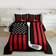 thumbnail image 2 of jejeloiu Abstract American Flag Twin Comforter Sets,Golf Ball Sport Bedding Set For Boys Girls Reversible 2-Piece, 2 of 8