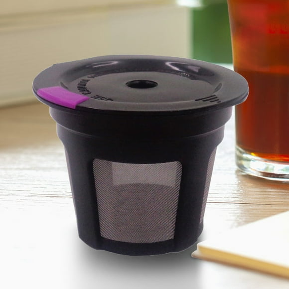 Peggybuy 3/6PCS K CUP Coffee Filter Reusable for Keurig 2.0 1.0 Mini Plus (Black 3Pcs)