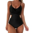 thumbnail image 2 of Travelwant Women Tummy Control One Piece Swimsuits Scoop Neck Monokini Bathing Suits, 2 of 7