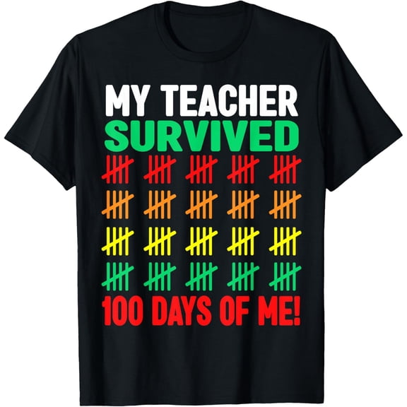 100 Days of School Shirt 100th Day of School Costume Adult T-shirt