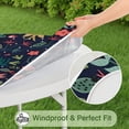 thumbnail image 5 of Pioneer Flower Floral Print Pattern Round Fitted Tablecloth with Elastic Edge,Dining Table Cover Waterproof,Outdoor Round Tablecloth for Camping,Dining,Indoor and Outdoor, 5 of 7