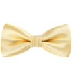 thumbnail image 1 of Boys Silk Bow Ties Formal Solid Bowtie Adjustable Length Yellow, 1 of 3