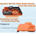 thumbnail image 4 of Christmas Chain Brake Clutch Cover, Plastic Chainsaw Replacement Part, Chain Brake Clutch Cover Assembly Replacement for Jonsered And Redmax Saws, Orange, 4 of 9