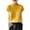 Yellow, variant on fatyb Women's Tops Mock Neck Casual Cap Sleeve Shirts Knit Solid Color Loose Summer Tee Blouses