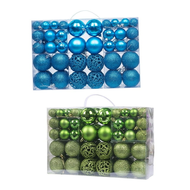 200x Bola de Navidad Colgante Caja de Regalo Colgantes Inastillables Adornos de Navidad para Vacaciones año Nuevo Decoración de La Boda en Casa Sunnimix bolas de colores