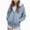 H599-Blue, variant on TOWED22 Girls Zip Up Hoodies Teen Fleece Full-Zip Sweatshirts Jacket Casual Fall Hoodie with Pocket(Pink,3-4 Y)
