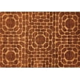 thumbnail image 1 of Ahgly Company Indoor Rectangle Abstract Orange Modern Area Rugs, 5' x 8', 1 of 4