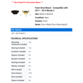 thumbnail image 2 of Front Strut Mount - Compatible with 2011 - 2014 Mazda 2 2012 2013, 2 of 2