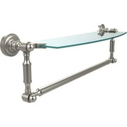 Dottingham 18" Glass Vanity Shelf with Integrated Towel Bar (Build to Order)