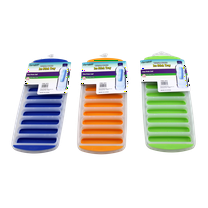 Dependable Industries Silicone Narrow Ice Stick Cube Trays with Easy Push and Pop Out for Water and Sport Bottles Fruit Juice Set of 3