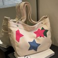 thumbnail image 4 of Bolso de hombro de lona para mujer, bolso de mensajero Retro con correa ajustable, bolso de viaje informal, 4 of 8