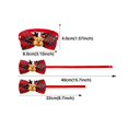 thumbnail image 2 of BotaniNest Nœud Papillon Col avec Motif Imprimé Festif pour Chats et Design Coloré en Toile, 2 of 4