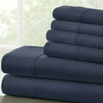thumbnail image 3 of iEnjoy Home 6-PC Luxury Ultra Soft Twin Bed Sheet Set in Navy, 3 of 3