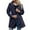 Navy, variant on YUGYXL Outdoor Jacket for Women Lightweight Slim Fit Windbreaker with Hooded Breathable Drawstring Windproof Rain Jacket Big Pockets Outerwear Sale Navy,XXL