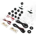 thumbnail image 1 of Board Game Rocker Joystick Encoder, Arcade Game DIY Parts Own USB Cable Dustproof Gasket  For Entertainment Black And White, 1 of 8