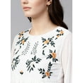 thumbnail image 6 of Pannkh Women's Floral Embroidered Sheer Top, 6 of 8