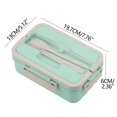 thumbnail image 2 of TACILIP Bento Boxes, Double-layer Bento Box Japanese-style Microwave Lunch Box Office Worker Reducing Meal Divided Lunch Box, Gifts for Women, 2 of 3